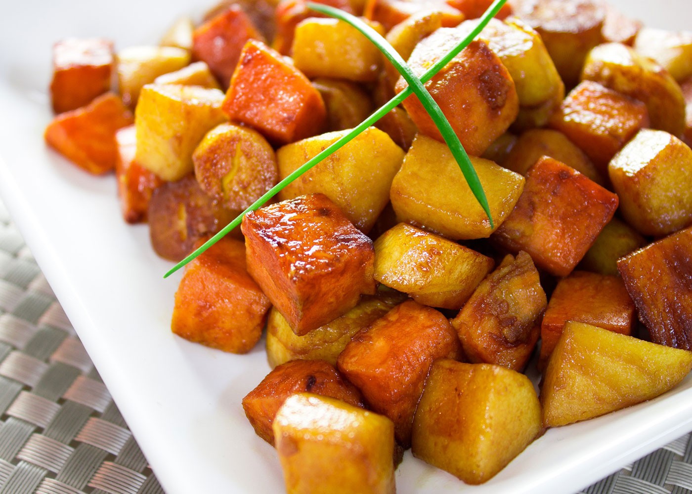 Honey Roasted Parsnips on a plate