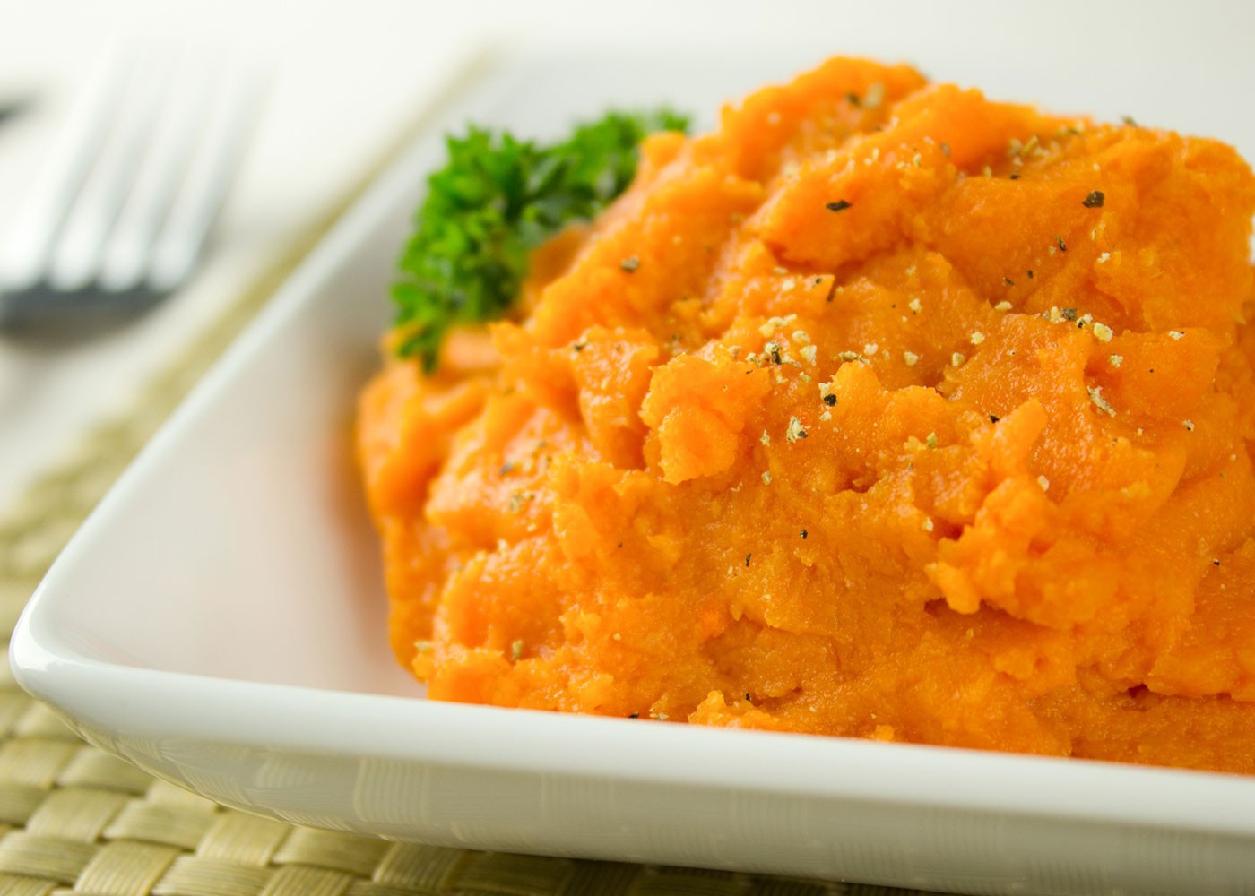 whipped carrots on a plate