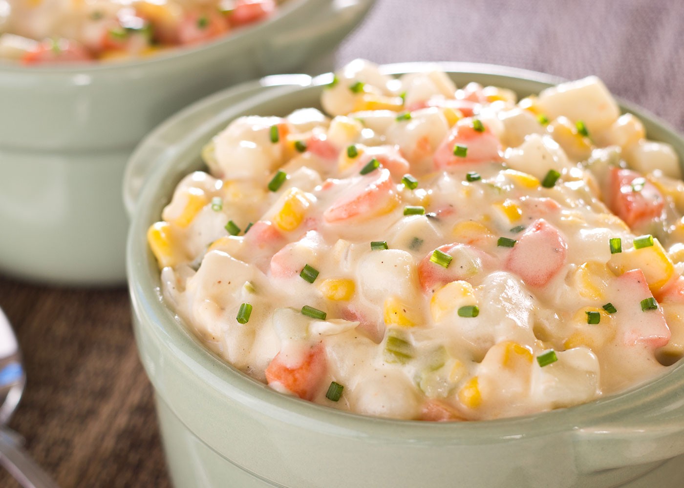 Mixed Vegetable Chowder in a bowl