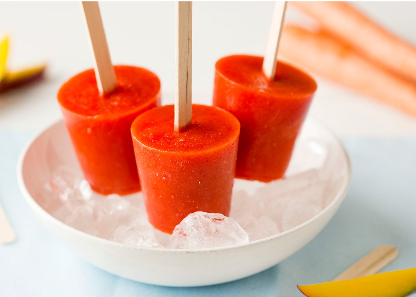 Carrot Mango frozen pops