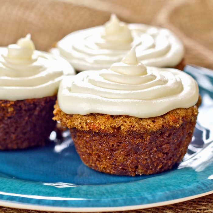 Carrot Muffins with Cream Cheese Frosting