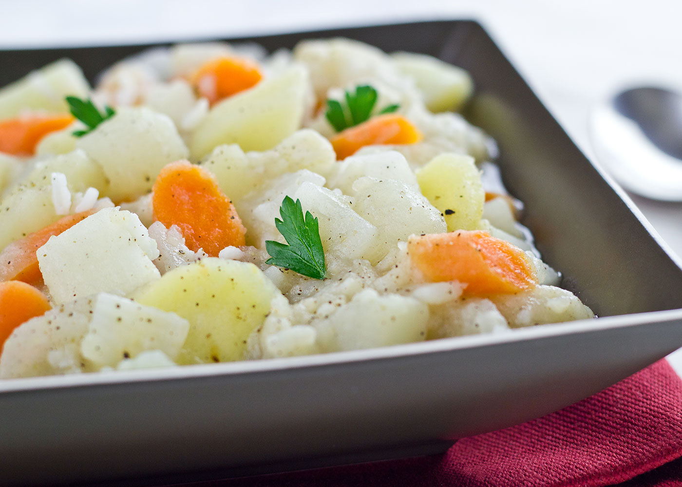 Root Vegetable Stew in a bowl