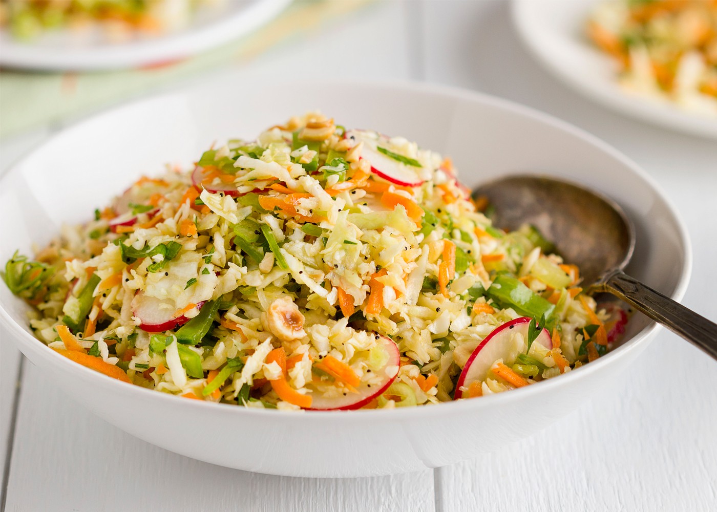 summer slaw with radishes
