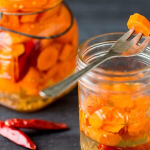 Sweet, Sour, and Spicy Pickled Carrots