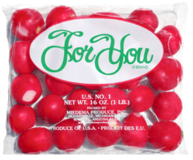 radishes in bag