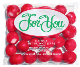 radish-bag package of radishes