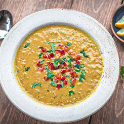 Curried Red Lentil and Turnip Soup