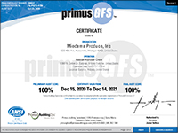 radish certificate