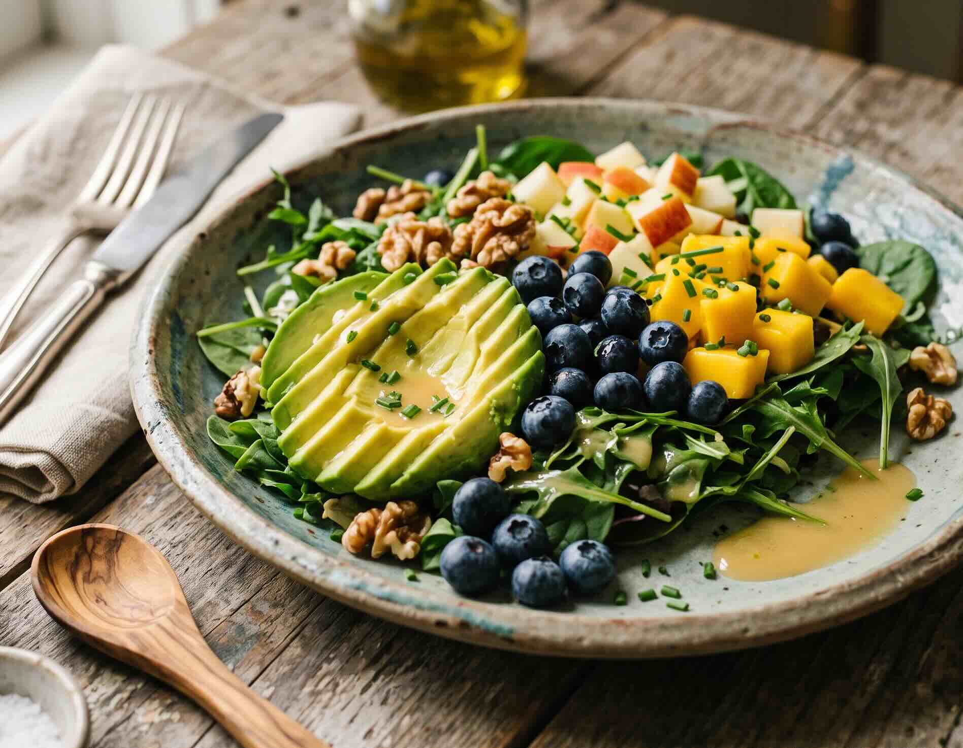 Avocado &amp; Blueberry Salad - Miedema